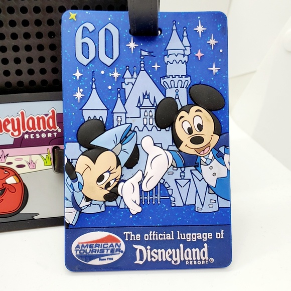 DISNEY Lot of 3 baggage luggage id tags Minnie and Mickey Cars 60th Anniversary - Picture 3 of 7